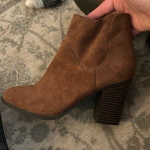 Suede booties